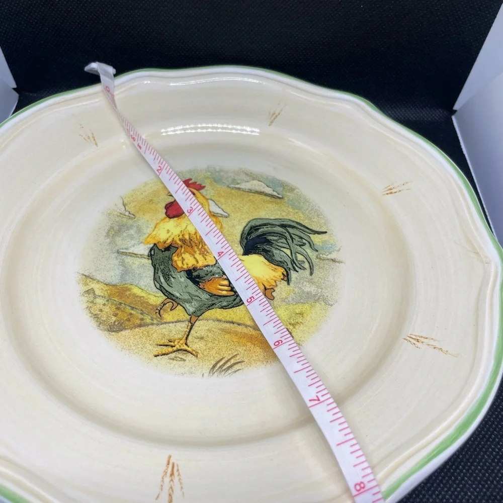Rooster plate, 8 inch saucer. GUC.‎